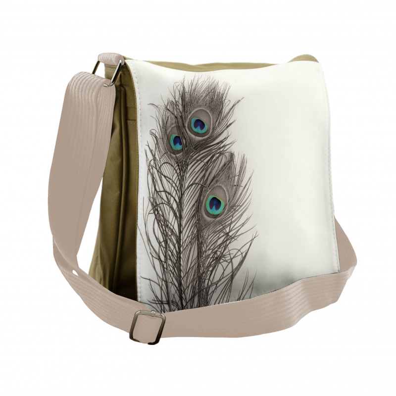 Feathers of Exotic Bird Messenger Bag