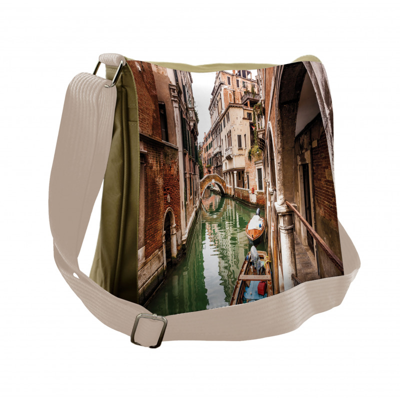 Famous Water Canal Boats Messenger Bag