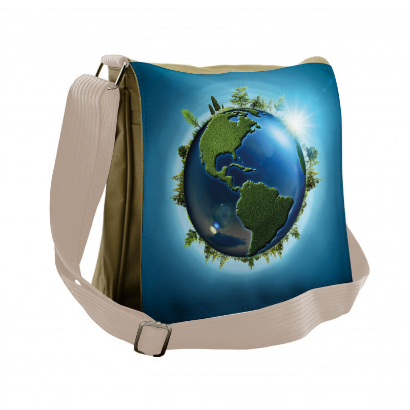 Blue Seas Fresh Continent Messenger Bag