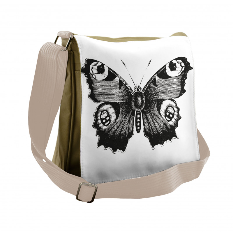 Butterfly Art Messenger Bag