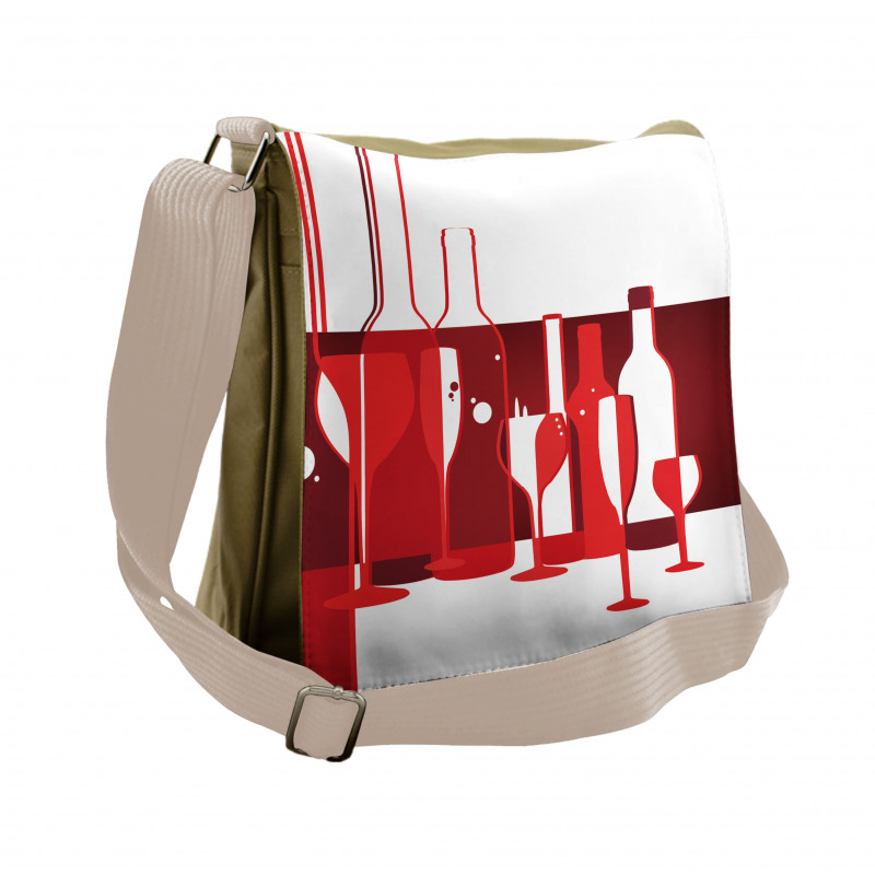 Modern Abstract Messenger Bag