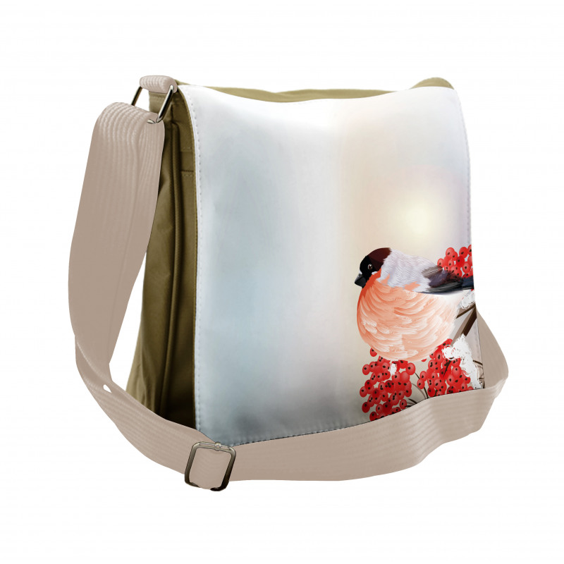 Christmas Themed Nature Messenger Bag