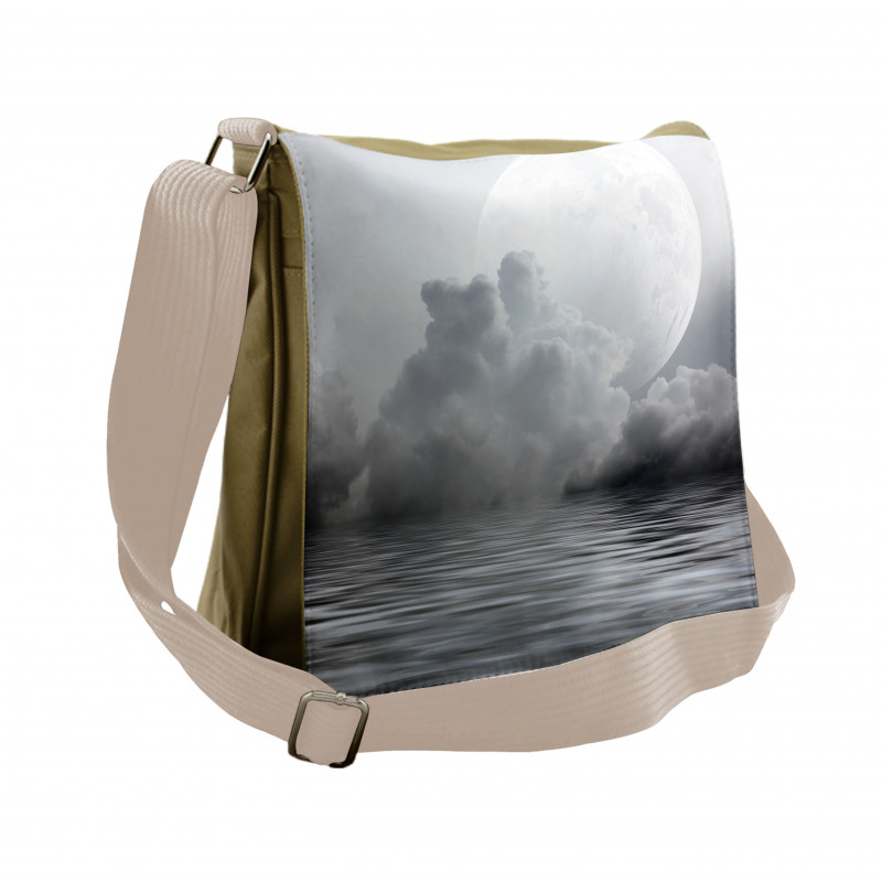 Calm Water and Twilight Sky Messenger Bag