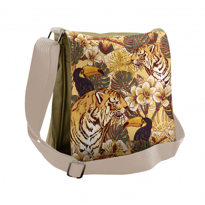 Tropical Bengal Toucan Messenger Bag