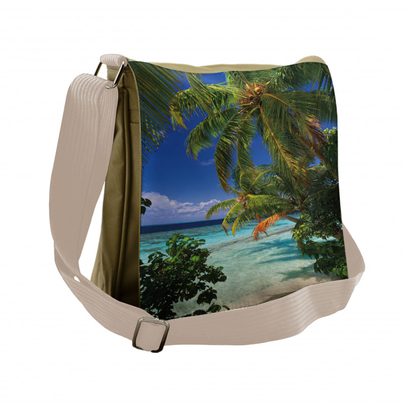 Maldives Palms Sky Messenger Bag