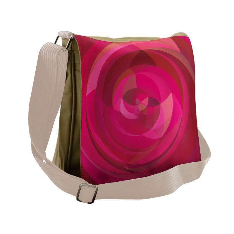 Abstract Swirls Shapes Messenger Bag