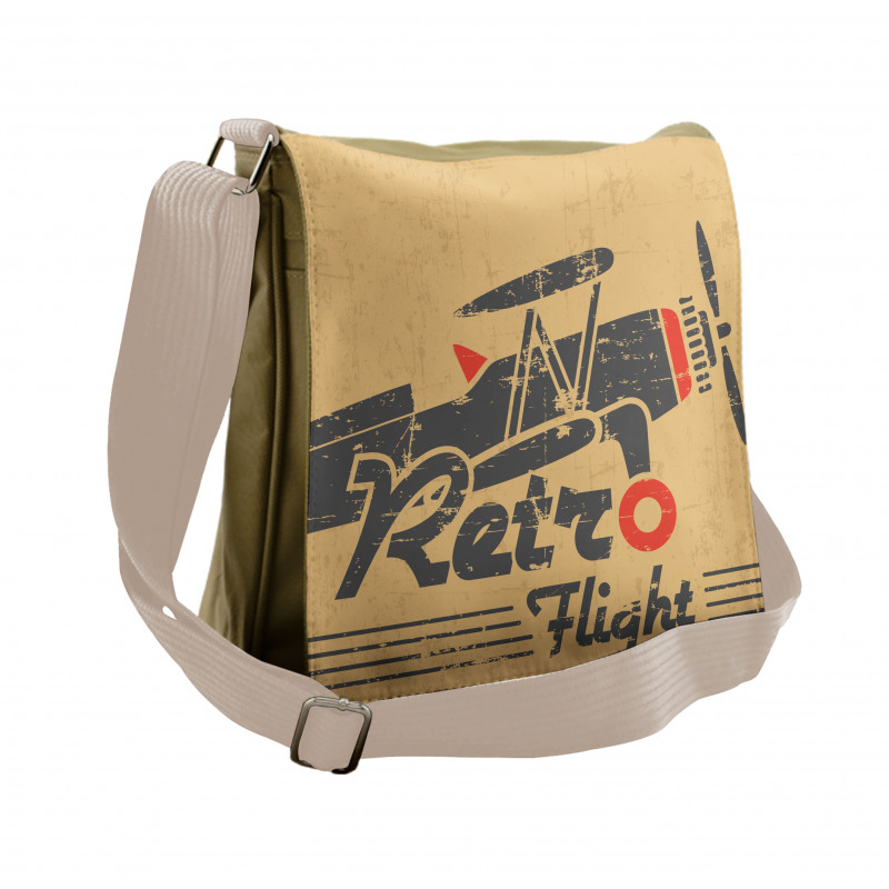 Retro Emblem Messenger Bag