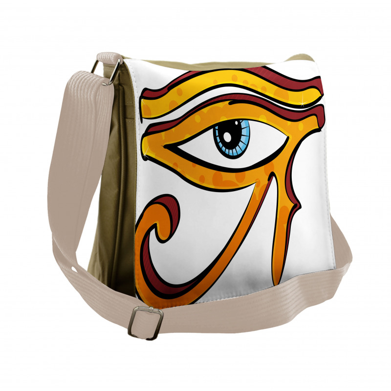 Eye Shape Egyptian Messenger Bag