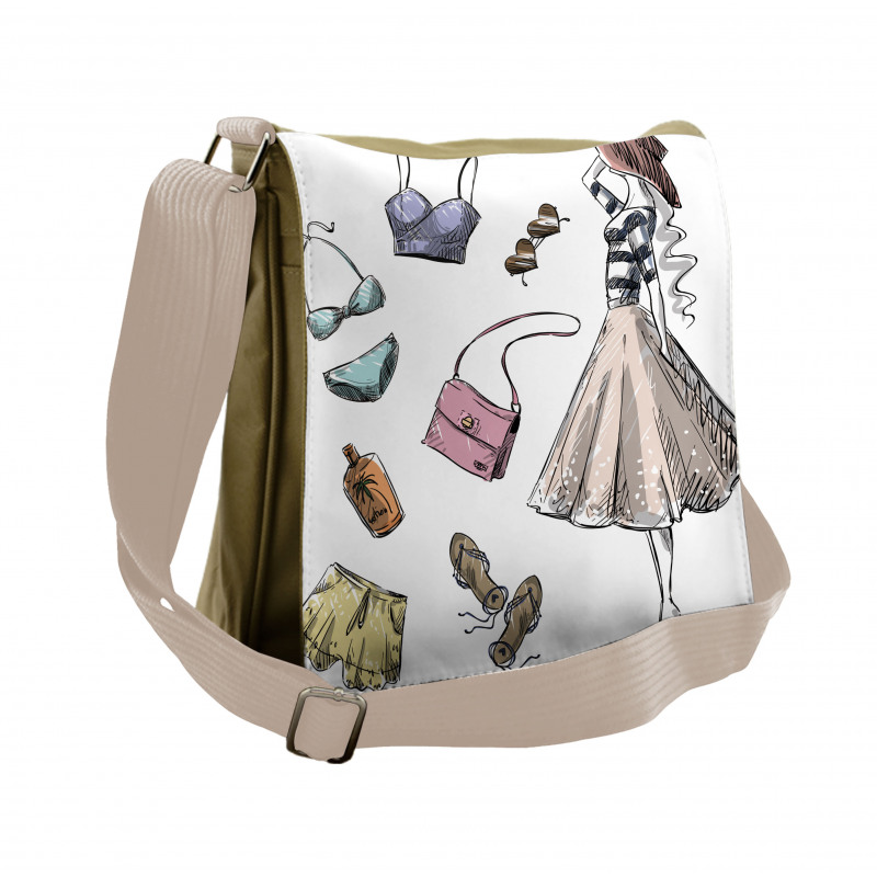 Summer Theme Messenger Bag