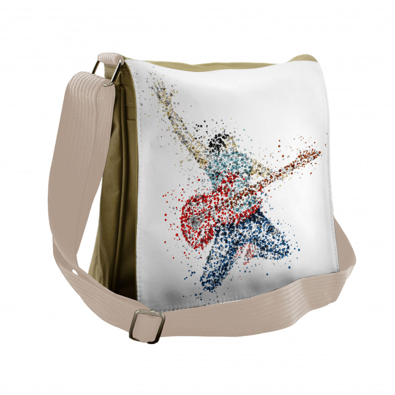 Guitarist Dots Messenger Bag
