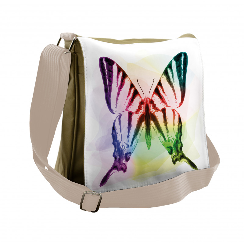 Butterfly Rainbow Messenger Bag