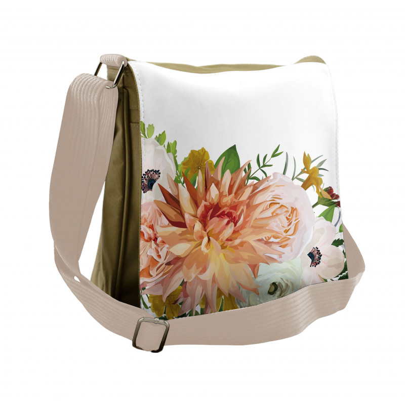 Fresh Leaves Messenger Bag