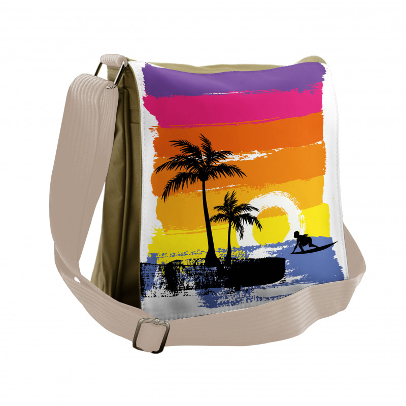 Tropical Beach Messenger Bag
