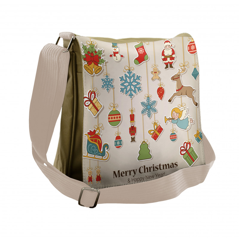 Xmas Holiday Messenger Bag