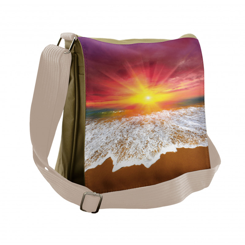 Vivid Coastal Scenery Messenger Bag