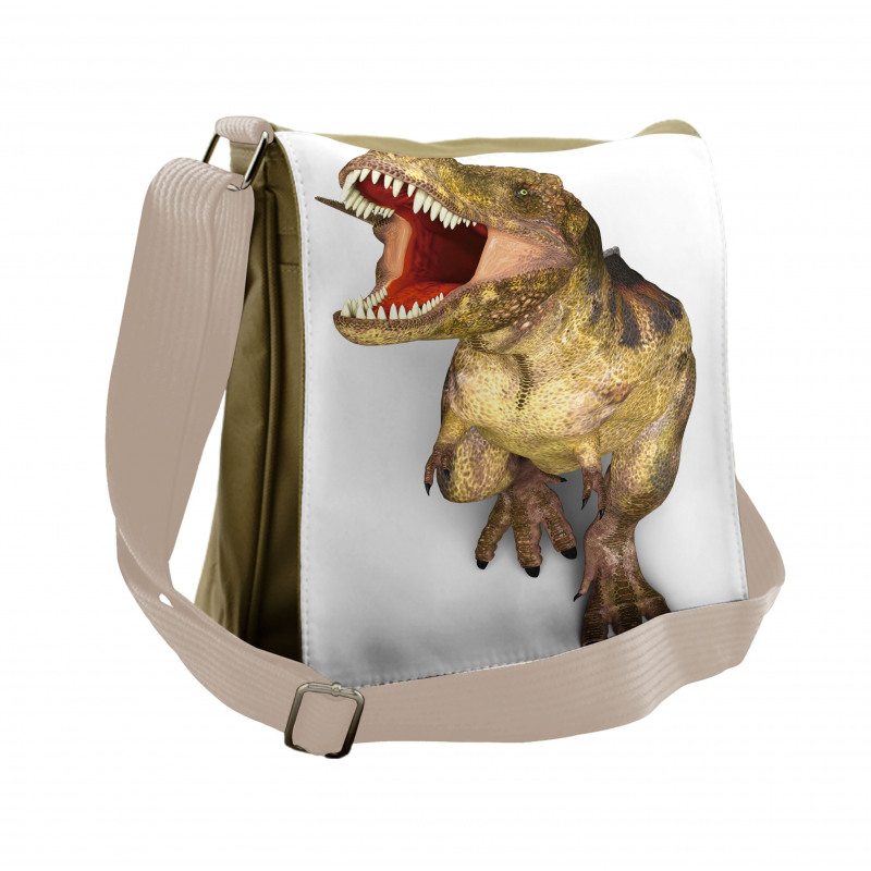 Roaring Vivid T-Rex Messenger Bag