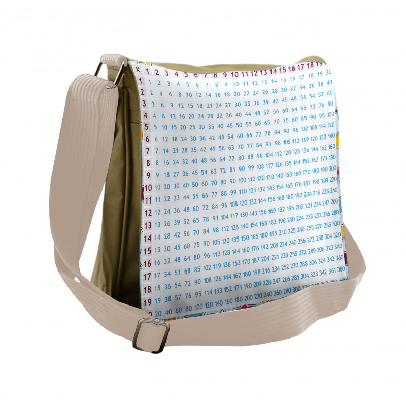 Math Counting Fun Messenger Bag