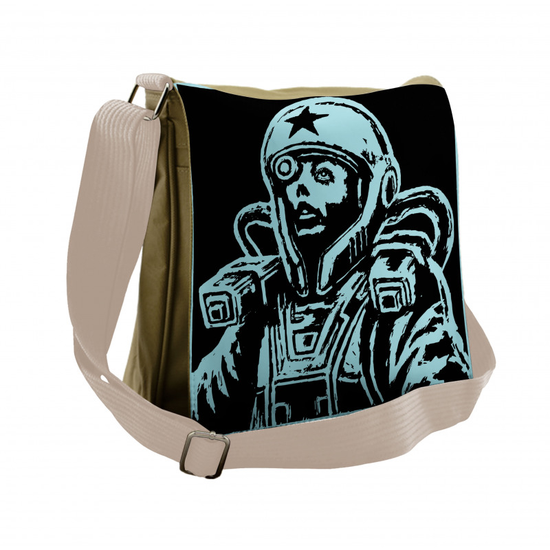 Female Astronaut Messenger Bag