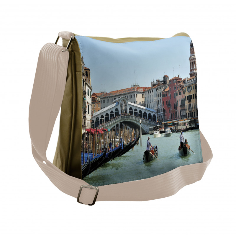 Venice Gondola Canal Photo Messenger Bag