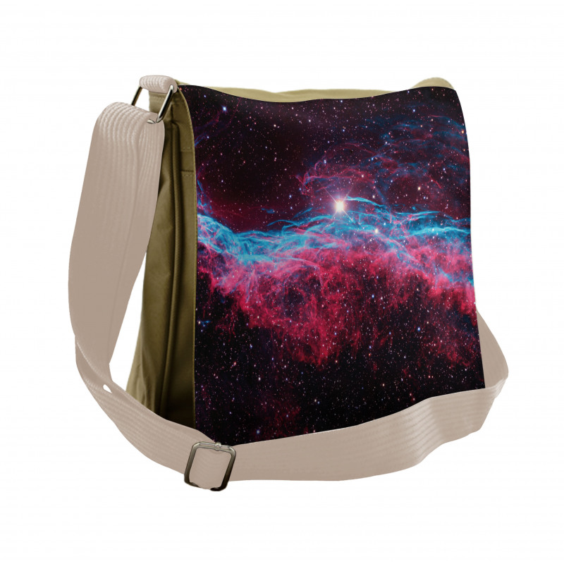 Outer Space Stars Galaxy Messenger Bag