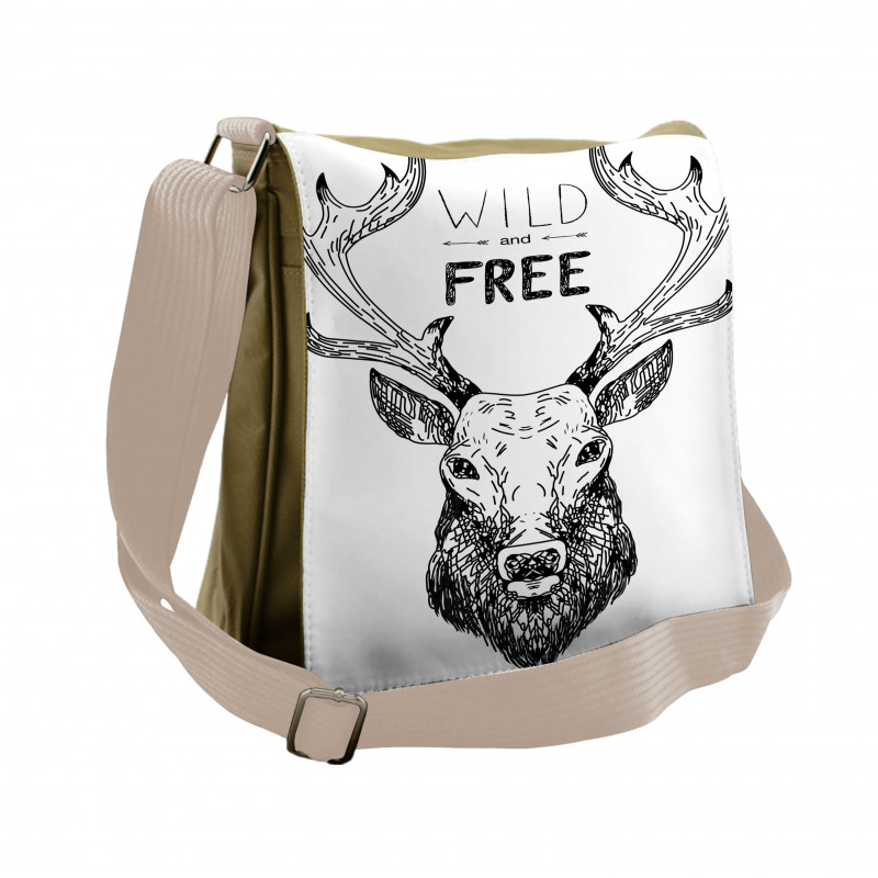 Deer Wild Free Messenger Bag