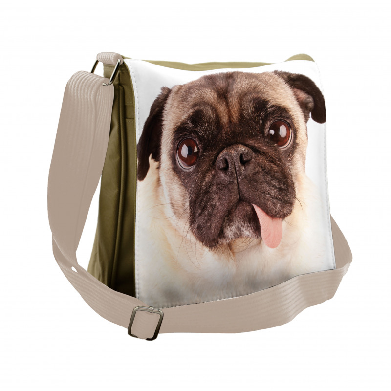 Upset Dog Sad Eyed Pet Messenger Bag