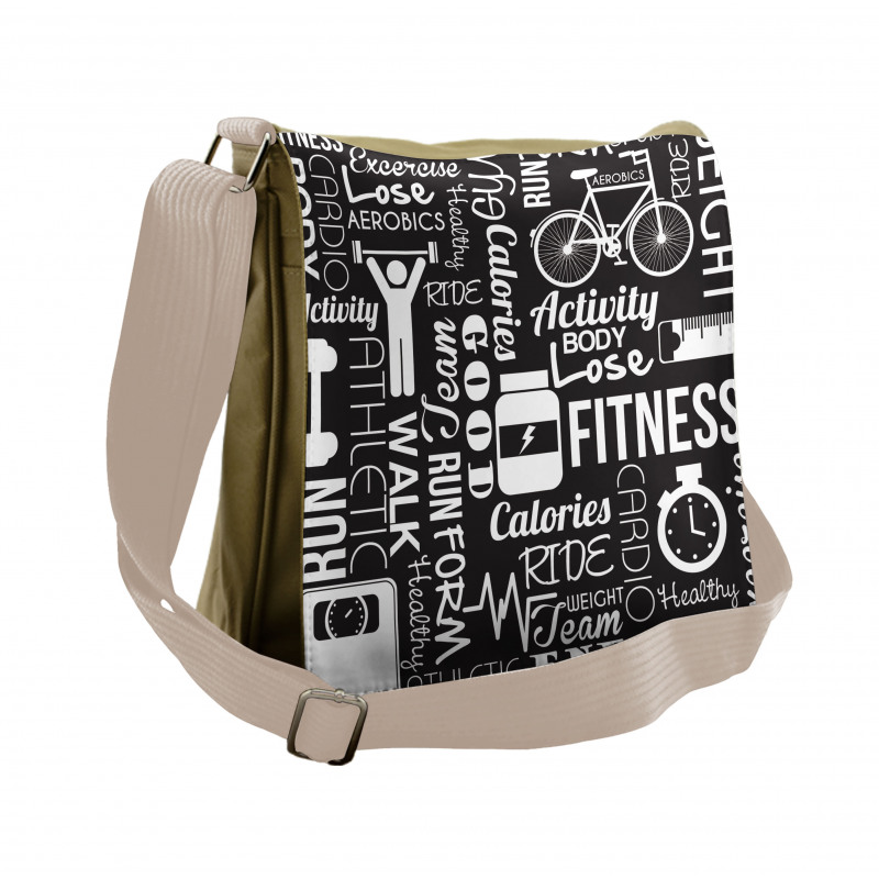 Active Life Words Messenger Bag