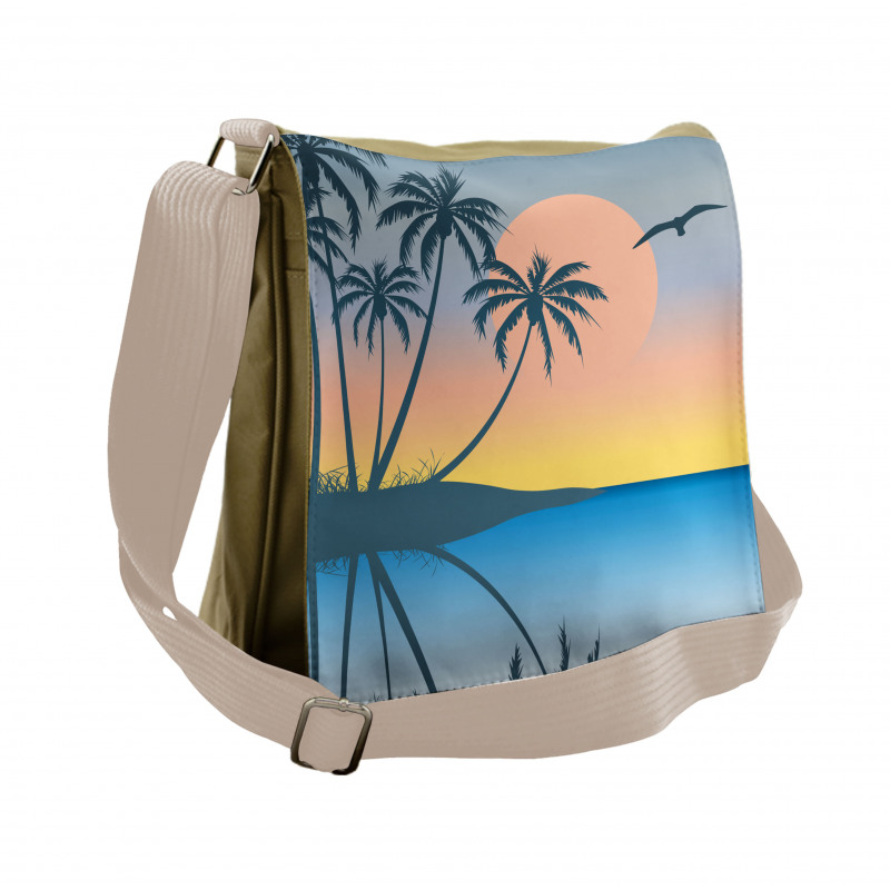 Tropical Island Exotic Messenger Bag