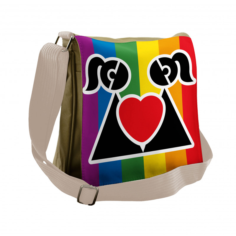 Love Wins Gay Couple Messenger Bag