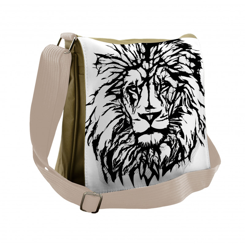 Savannah Wildlife Pattern Messenger Bag