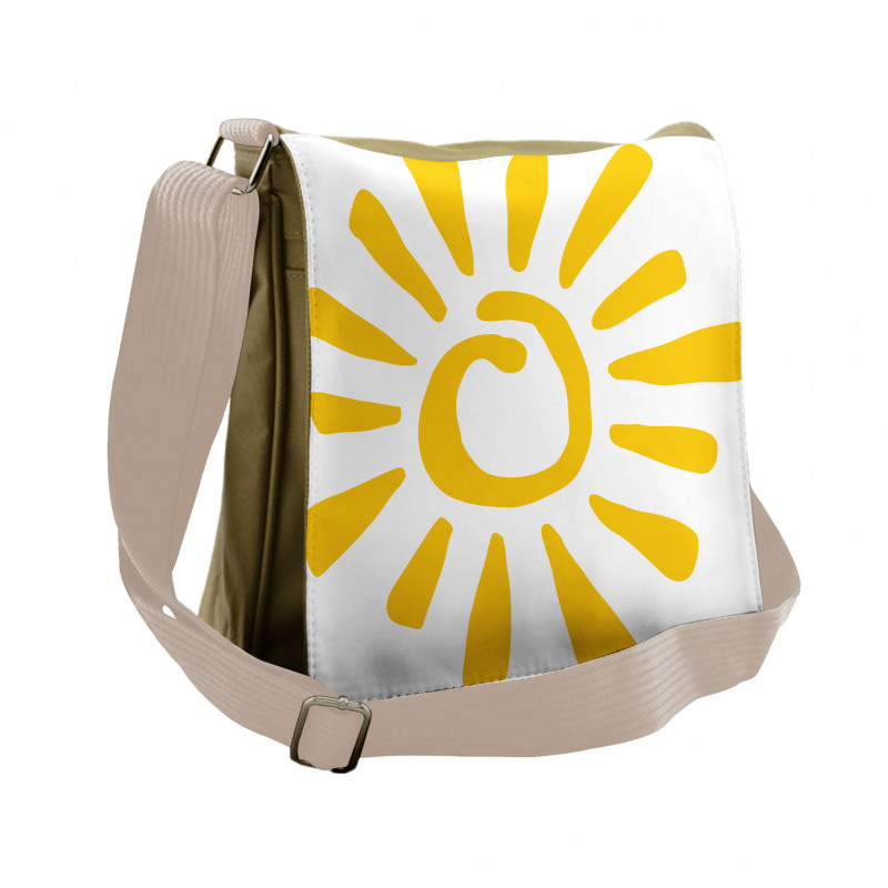 Doodle Sun Burst Summer Messenger Bag