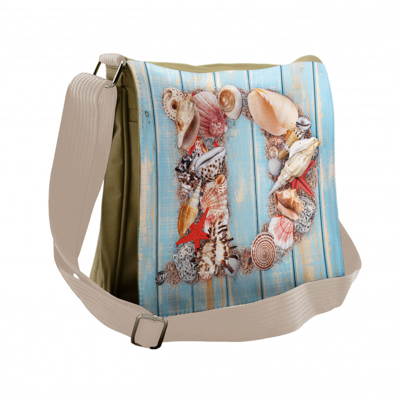 Marine Themed Alphabet Messenger Bag