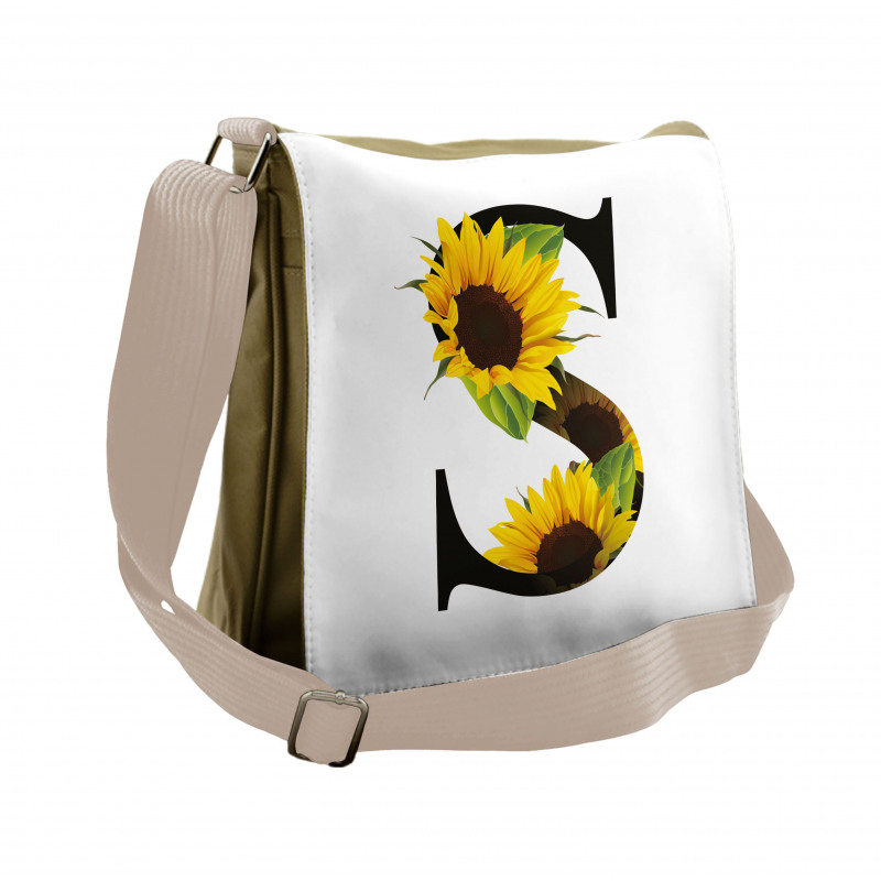 Sunflower Art Design Messenger Bag