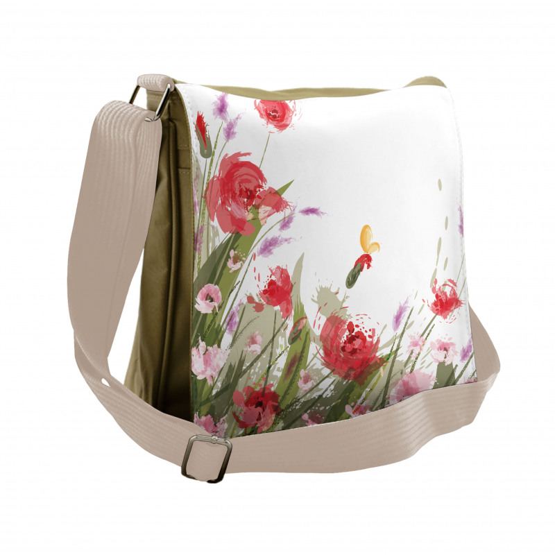 Floral Botany Messenger Bag