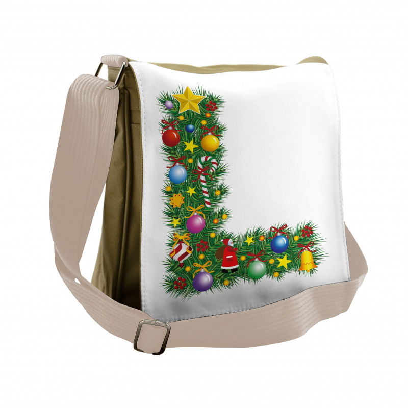 Pine Tree Majuscule L Messenger Bag