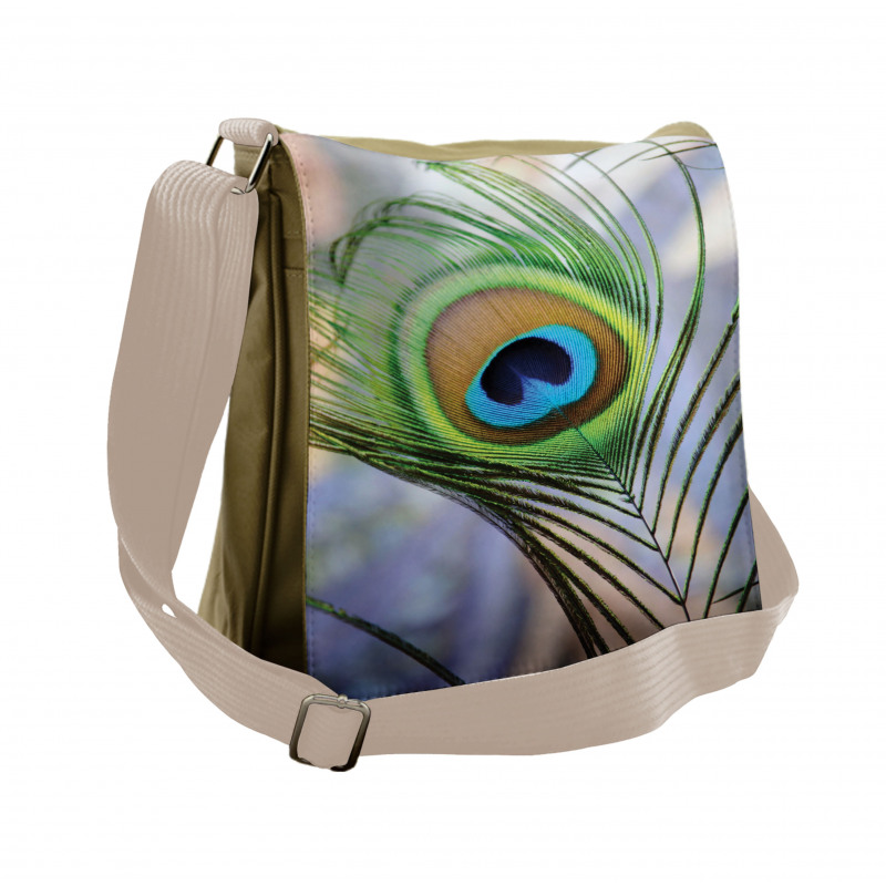 Trees Birds and Feather Messenger Bag