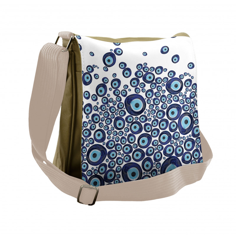 Blue Beads Luck Messenger Bag