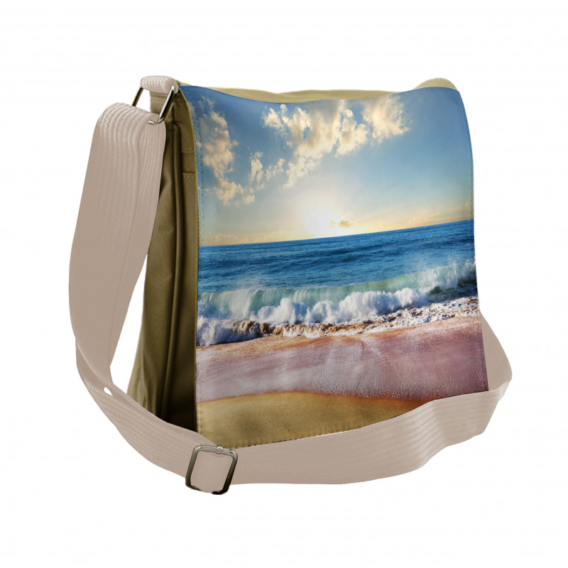 Summer Day Coast and Sea Messenger Bag