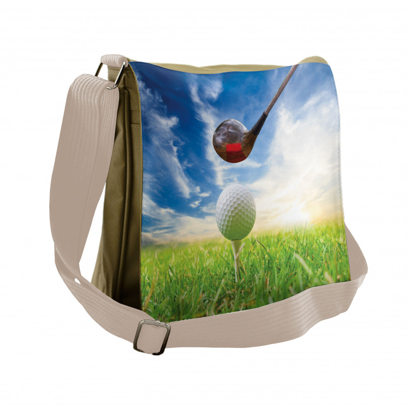 Golf Club and Ball Messenger Bag
