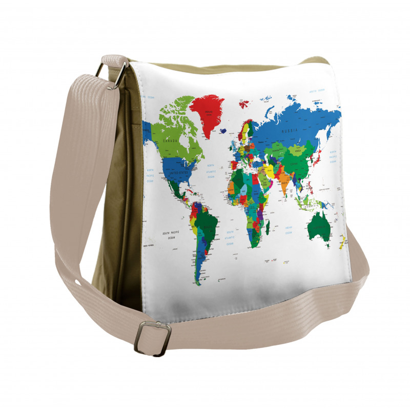 Colorful Political Messenger Bag