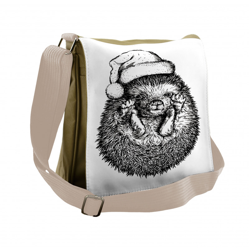 Winter Attire Hat Messenger Bag