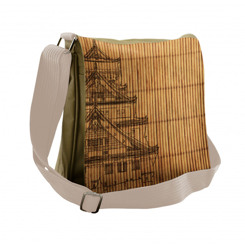 Building on Bamboo Pipes Messenger Bag