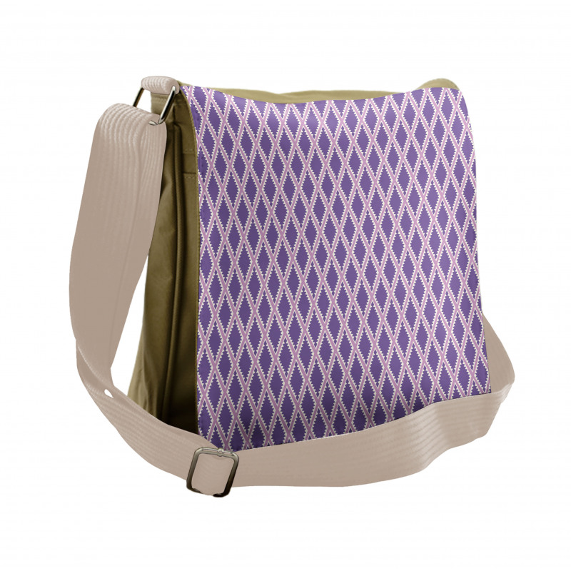 Trianges and Squares Messenger Bag