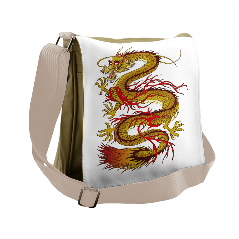 Fiery Character Messenger Bag