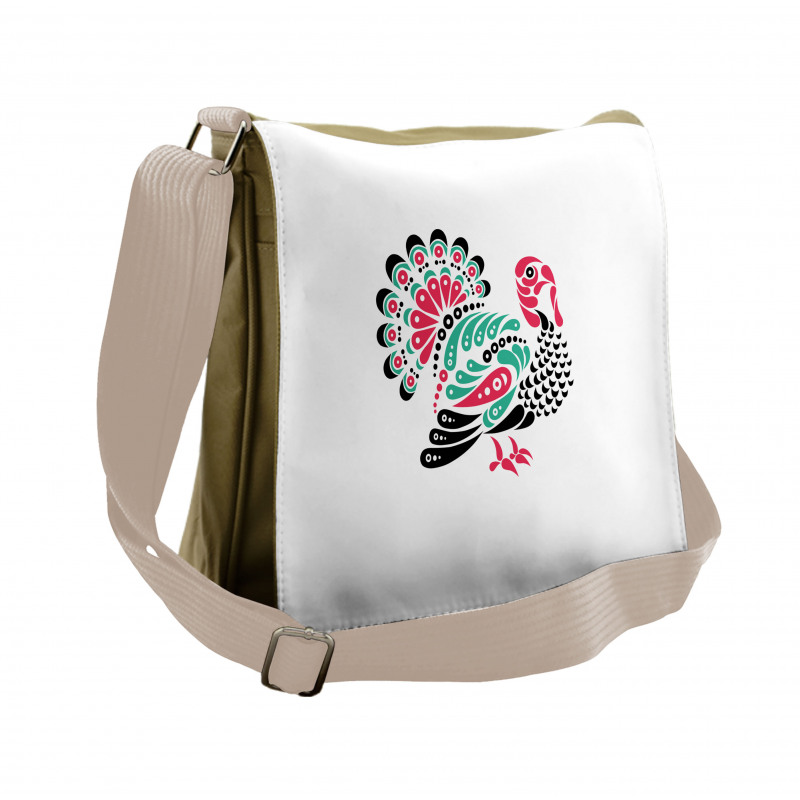 Thanksgiving Animal Messenger Bag