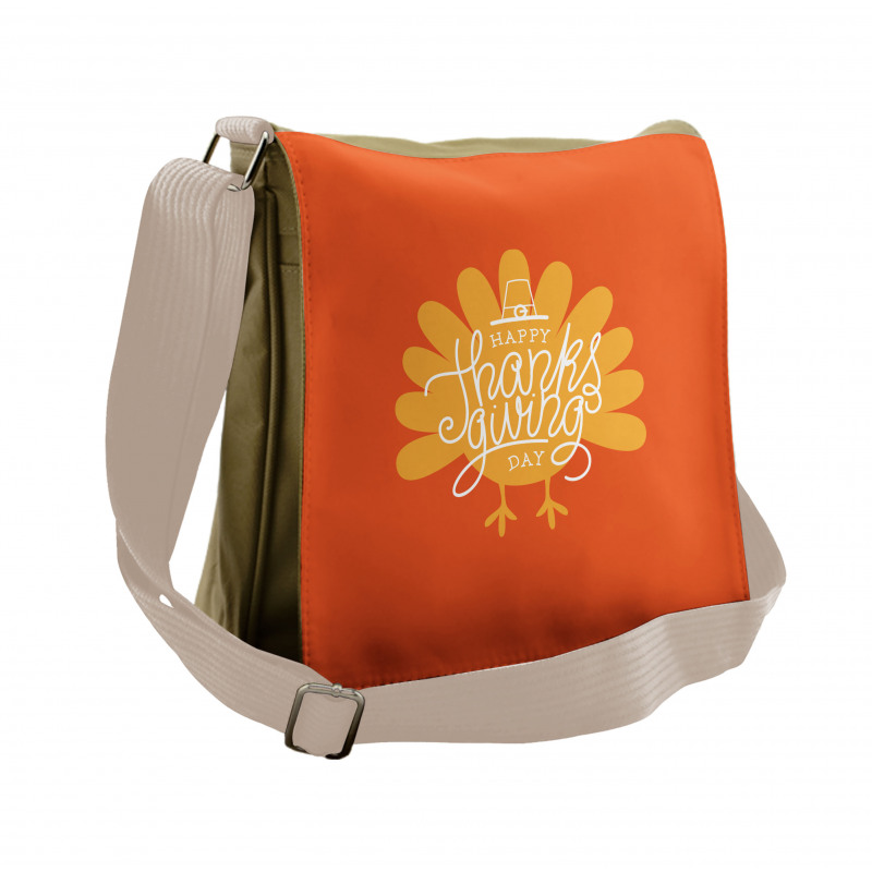 Poultry Silhouette Fall Messenger Bag