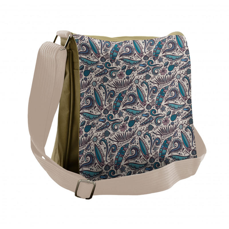 Exotic Waters Fun Messenger Bag