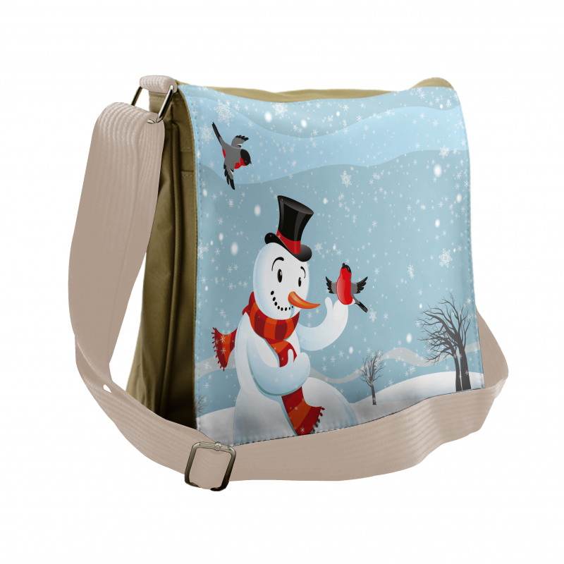 New Year's Eve Birds Messenger Bag