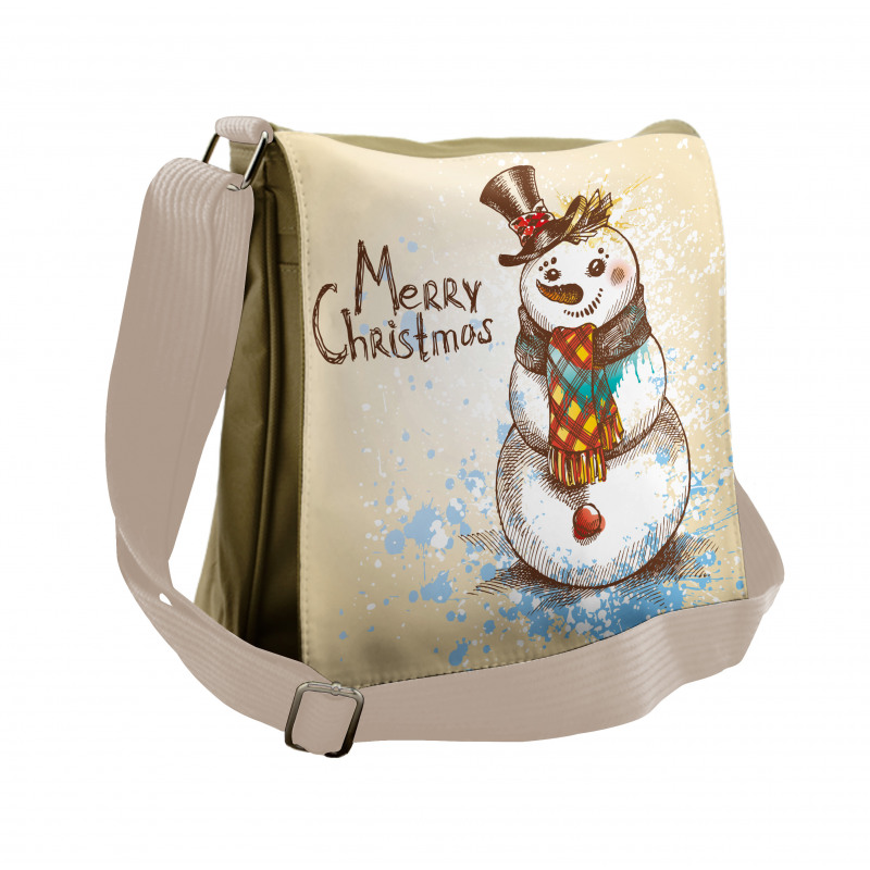 Xmas Sketch Messenger Bag