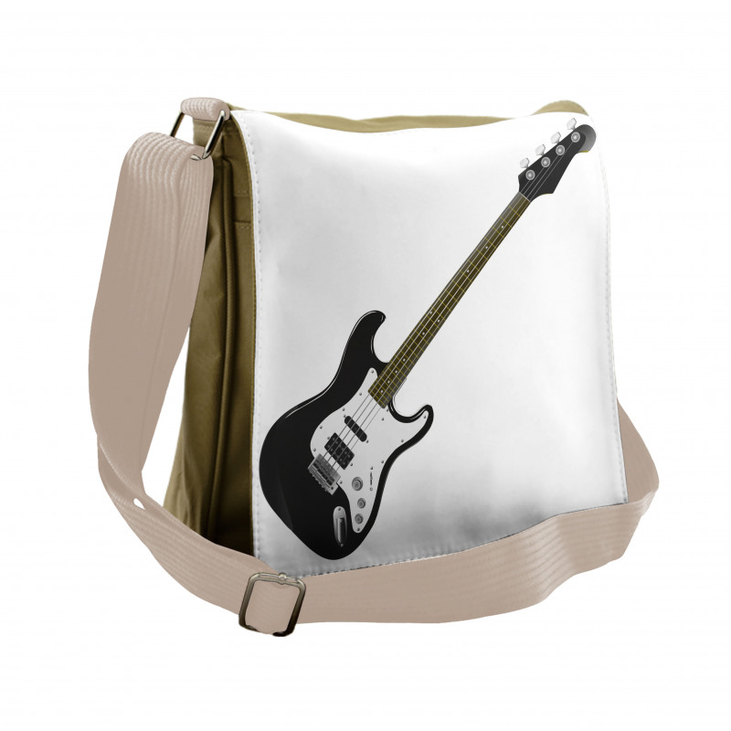 4 String Bass Music Messenger Bag